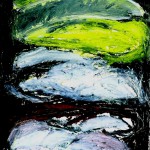 Huitres, 1995 - Oil on paper, 30" x 22"