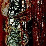 Pines, 1995 - Oil on paper, 30" x 22"