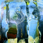 Swimmers I. 1999 - Oil on canvas, 68" x 60"