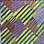 Wistari, 1982, Oil, crayon on canvas 67” x 150” SOLD