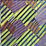 Wistari, 1982, Oil, crayon on canvas 67” x 150” SOLD