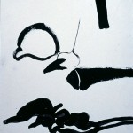 One, 1994, Tempera, graphite on paper 16” x 13”